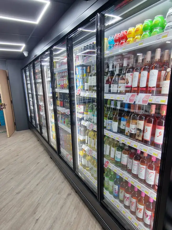 Drinks and wine display fridges